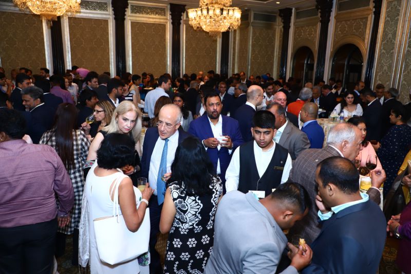 EU Chambers members networking at a business forum